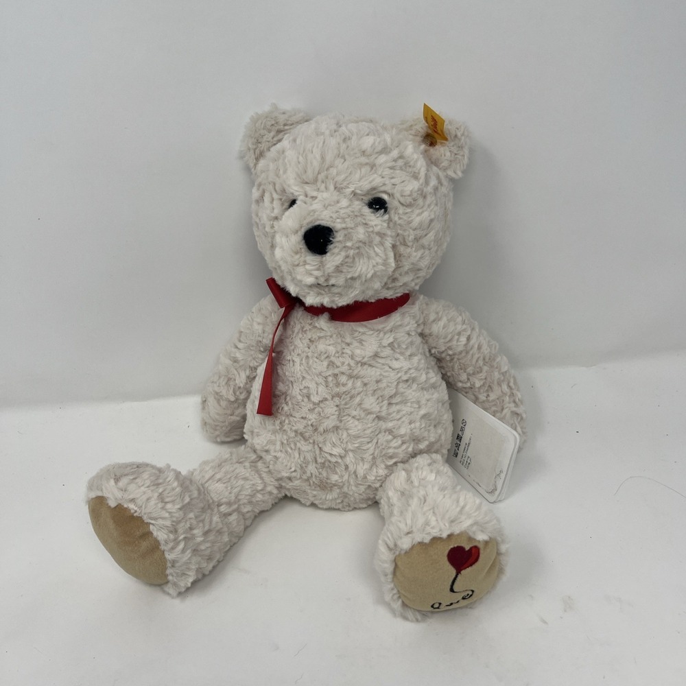 Steiff Teddy Bear Plush Jimmy Love Hearts Valentines Toy New With Tags 113833